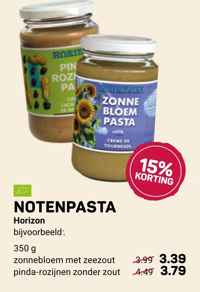 Notenpasta Horizon Aanbieding Bij Ekoplaza