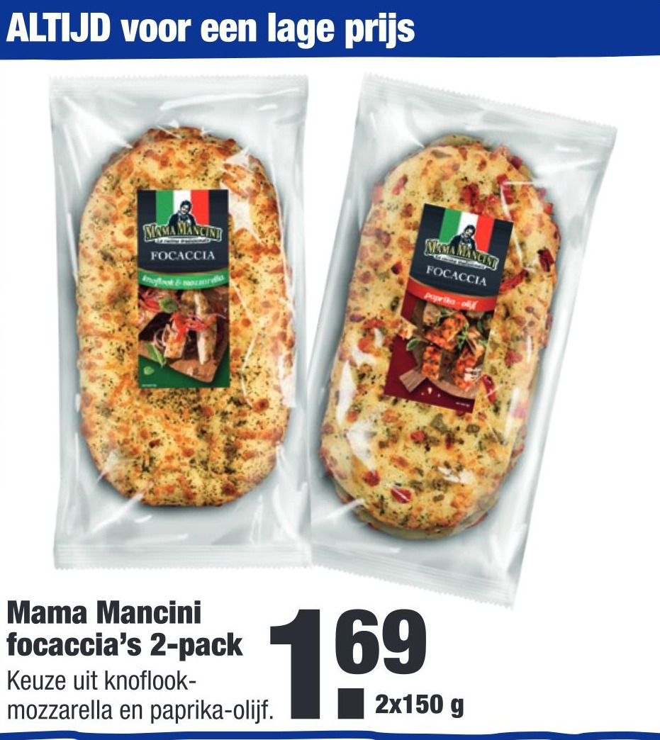 Mama Mancini 2x150 Gram Aanbieding Bij ALDI