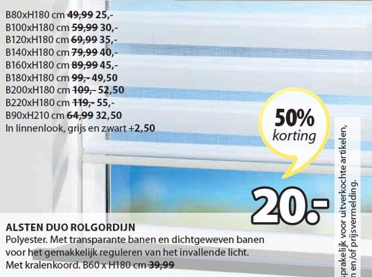 Alsten Duo Rolgordijn Aanbieding Bij Jysk