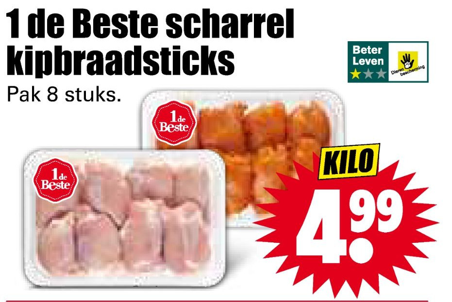 De Beste Scharrel Kipbraadsticks Aanbieding Bij Dirk