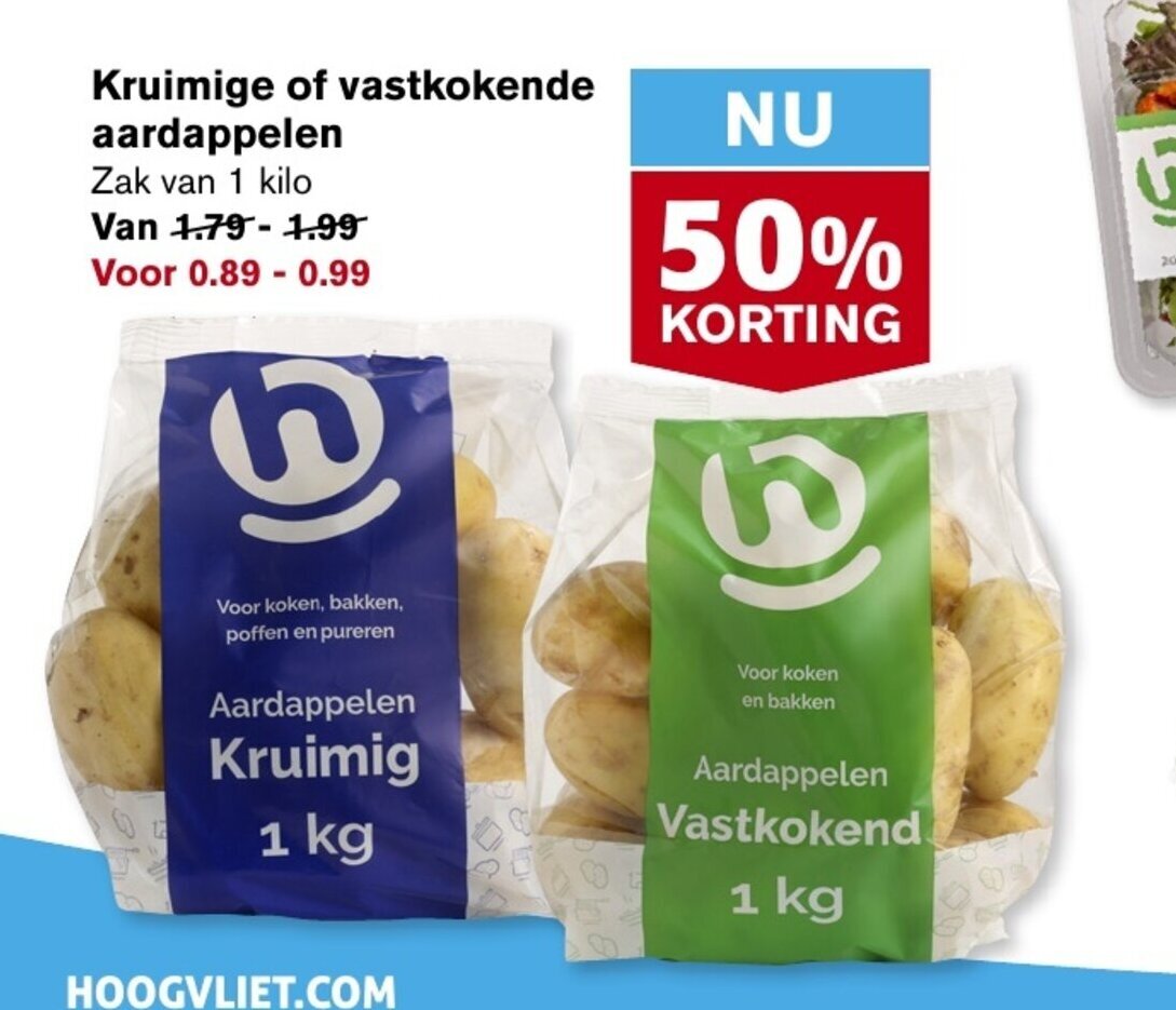 Kruimige Of Vastkokende Aardappelen 1 Kg Aanbieding Bij Hoogvliet