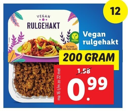 Vegan Rulgehakt G Aanbieding Bij Lidl