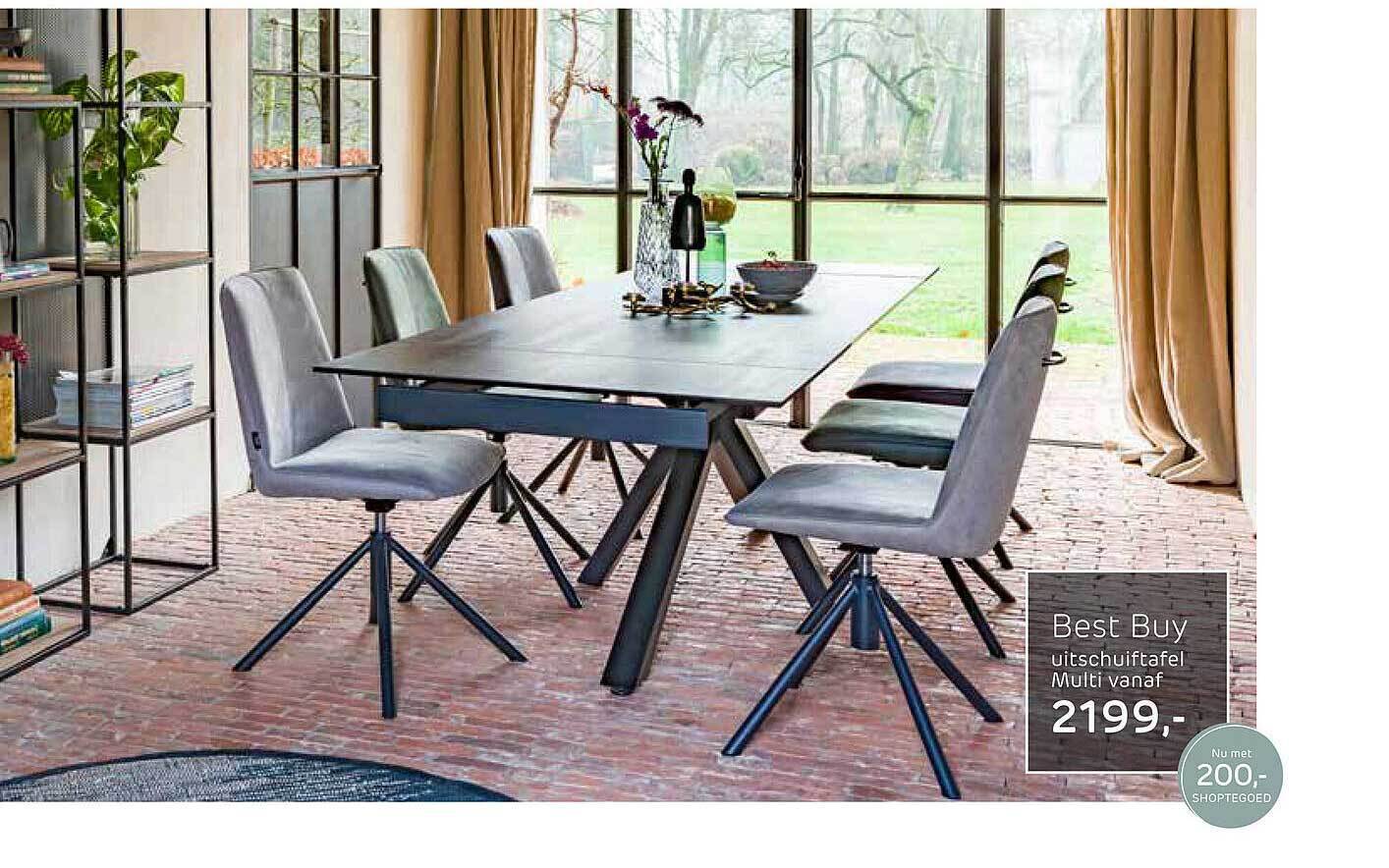 Uitschuiftafel Multi Aanbieding Bij Henders Hazel