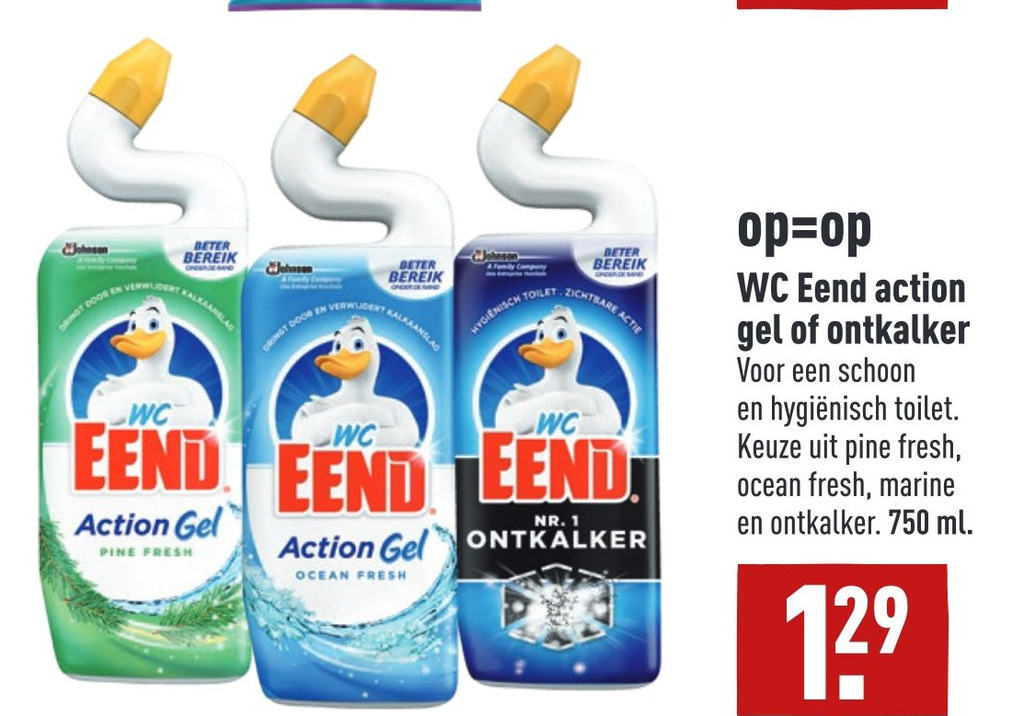 WC Eend Action Gel Of Ontkalker Aanbieding Bij ALDI