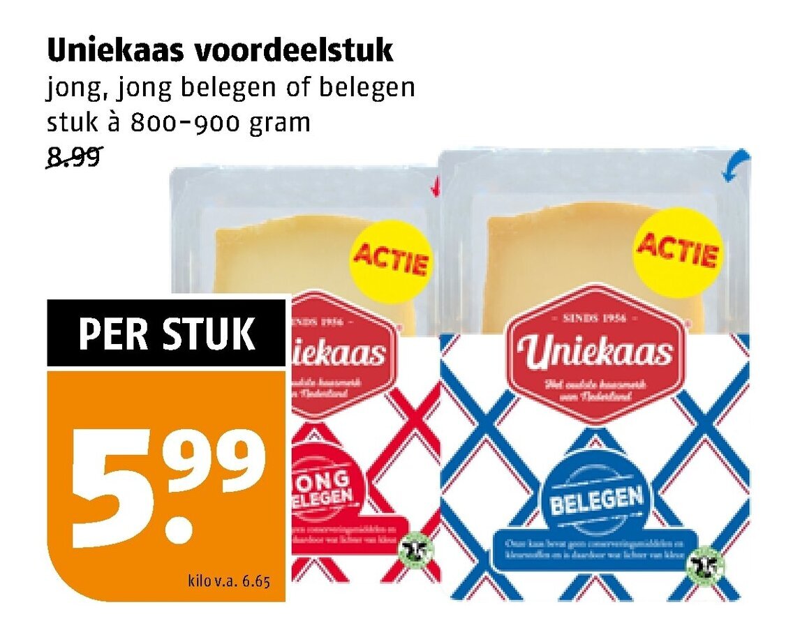 Uniekaas Voordeelstuk G Aanbieding Bij Poiesz