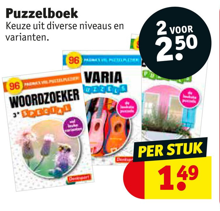 Puzzelboek Aanbieding Bij Kruidvat