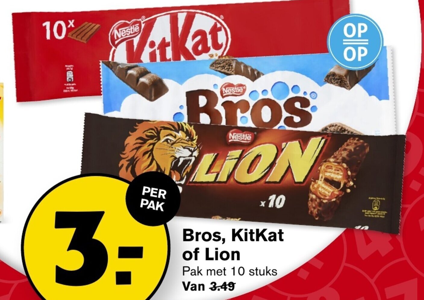 Bros Kitkat Of Lion Aanbieding Bij Hoogvliet