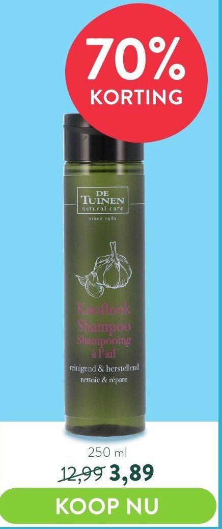 De Tuinen Knoflook Shampoo Ml Aanbieding Bij Holland Barrett