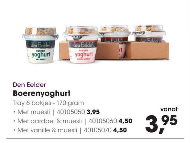 Den Eelder Boerenyoghurt Met Muesli Aanbieding Bij Hanos