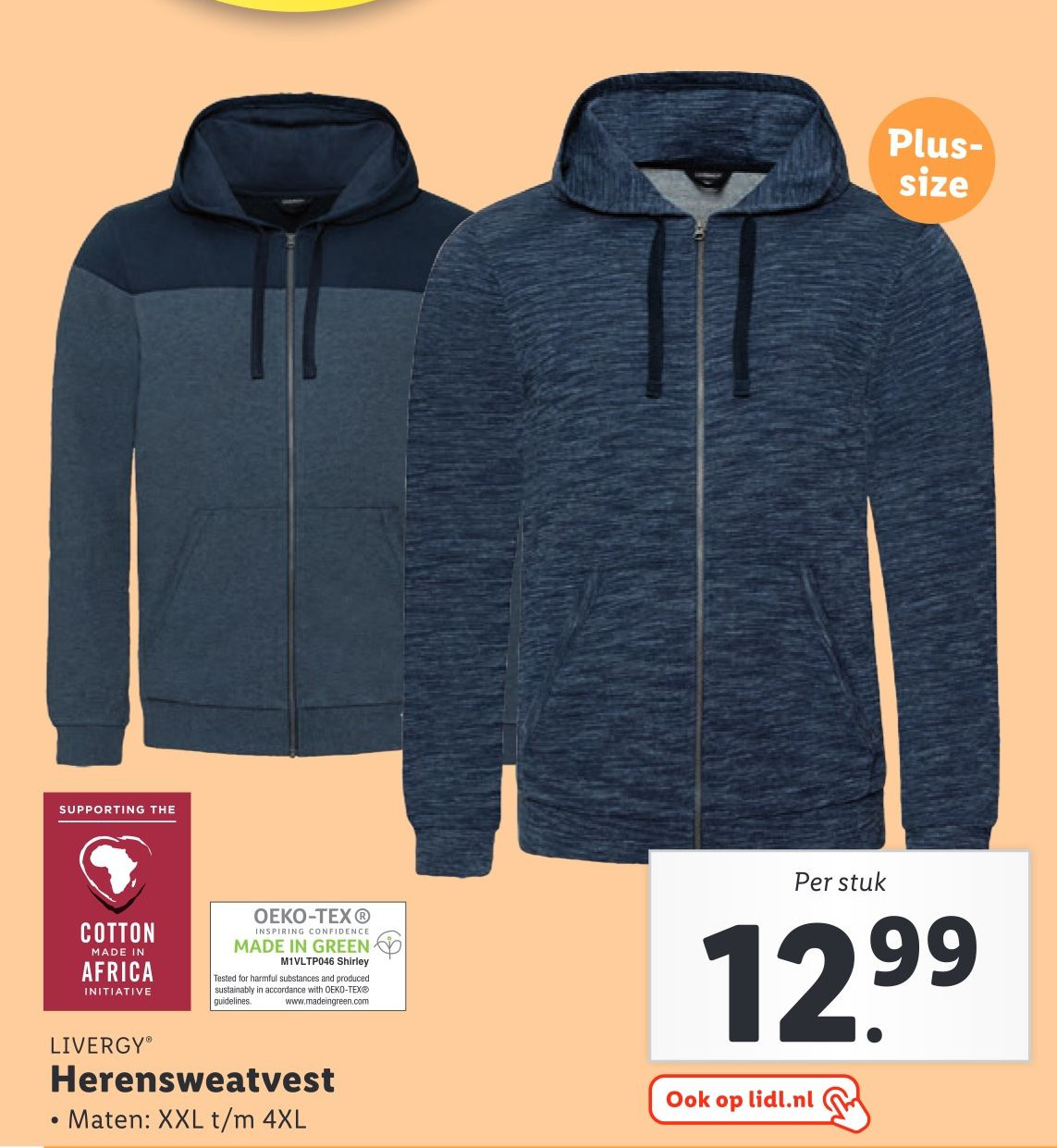 Herensweatvest Aanbieding Bij Lidl