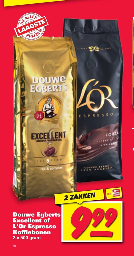 Douwe Egberts Excellent Of L Or Espresso Koffiebonen X Gram