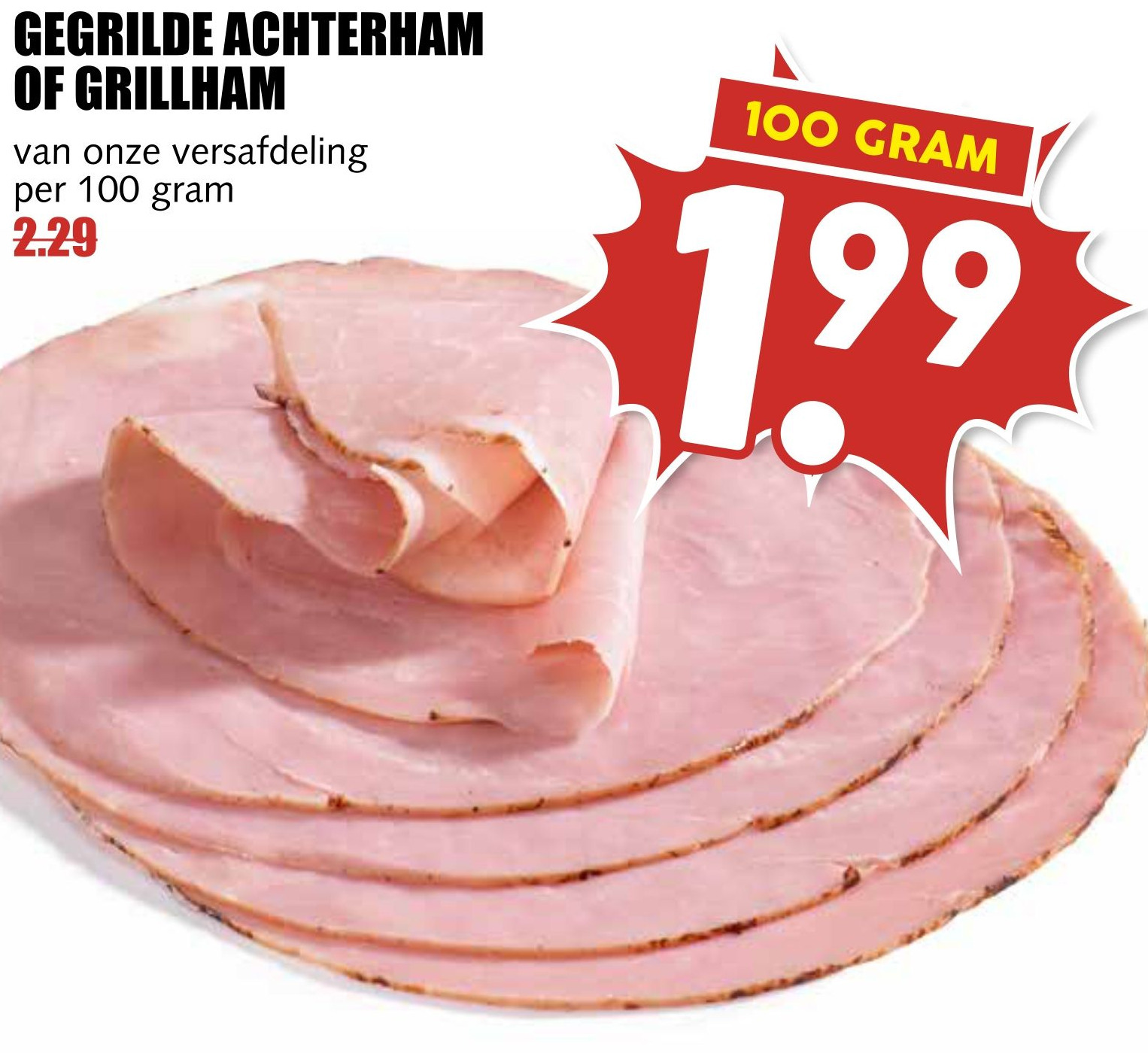 GEGRILDE ACHTERHAM OF GRILLHAM Aanbieding Bij MCD Supermarkt