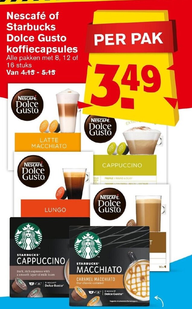 Nescafe Of Starbucks Dolce Gusto Koffiecapsules Alle Pakken Met 8 12