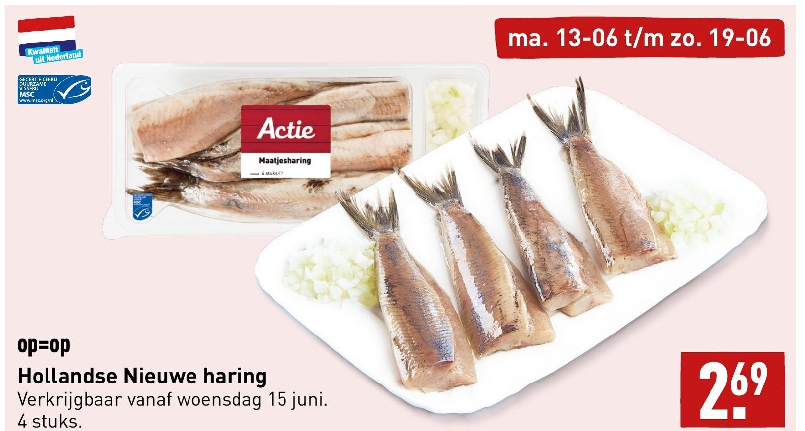 Hollandse Nieuwe Haring Aanbieding Bij Aldi