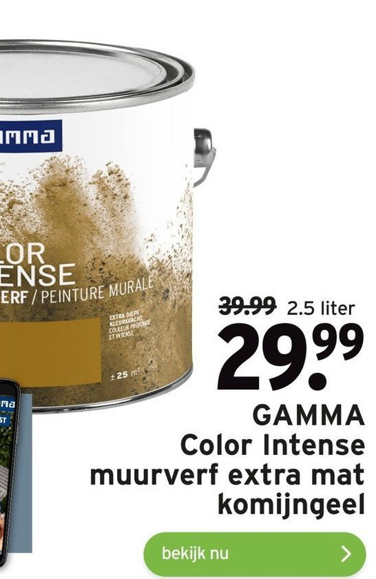 Color Intense Muurverf Extra Mat Komijngeel Aanbieding Bij GAMMA