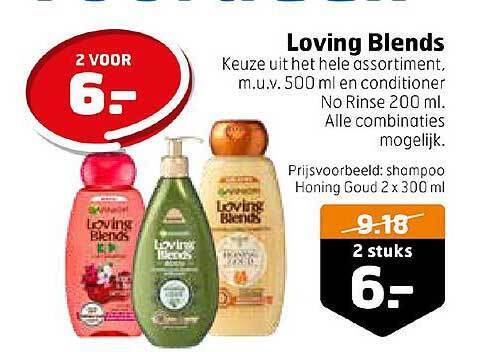 Garnier Loving Blends Aanbieding Bij Trekpleister