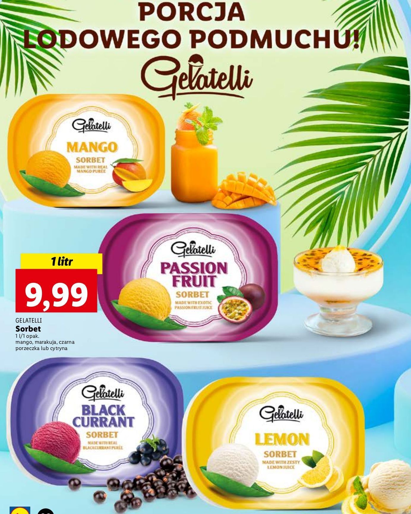 Promocja Sorbet Mango Gelatelli W Lidl