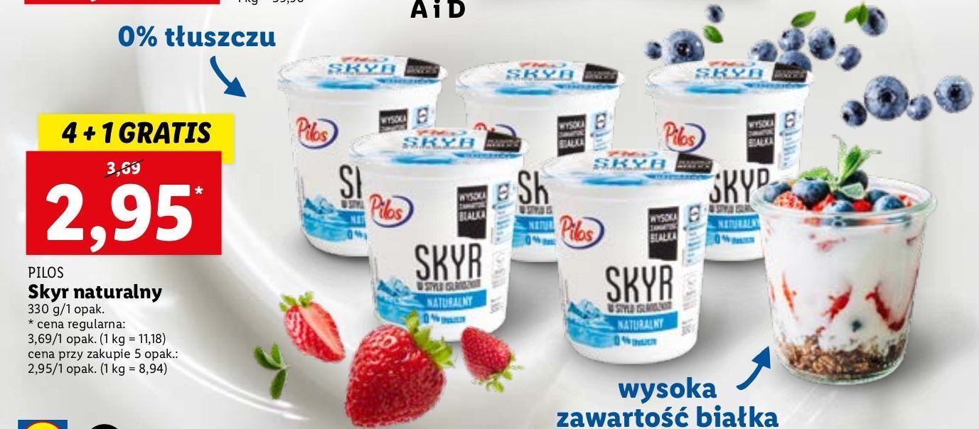 Promocja Jogurt Naturalny Pilos Skyr W Lidl