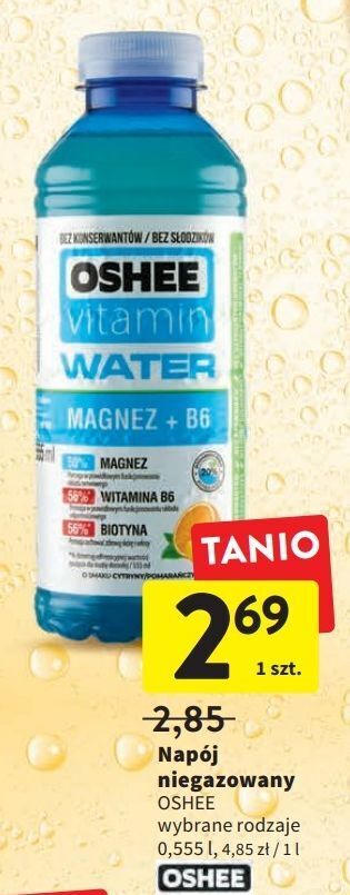 Promocja Nap J Magnez B Oshee Vitamin Water W Intermarche