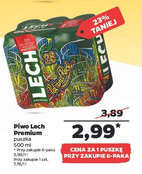 Promocja Piwo Lech Premium W Netto