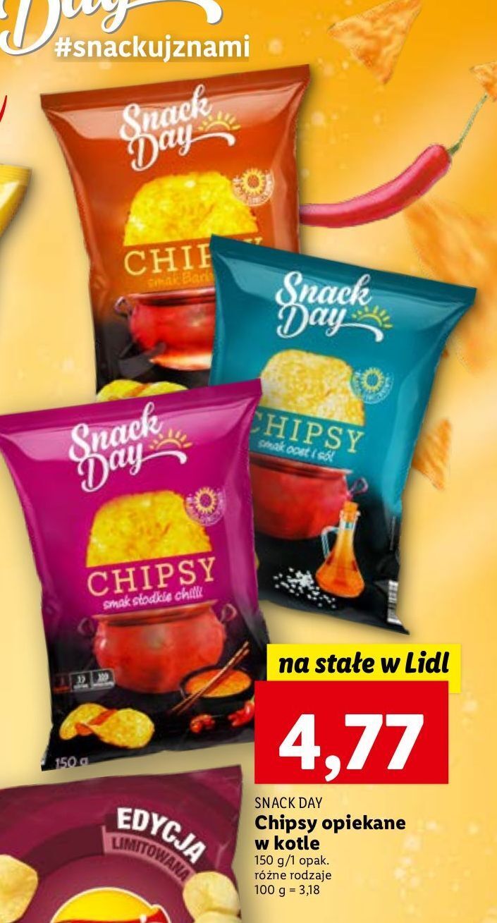 Promocja Chipsy Barbecue Snack Day W Lidl