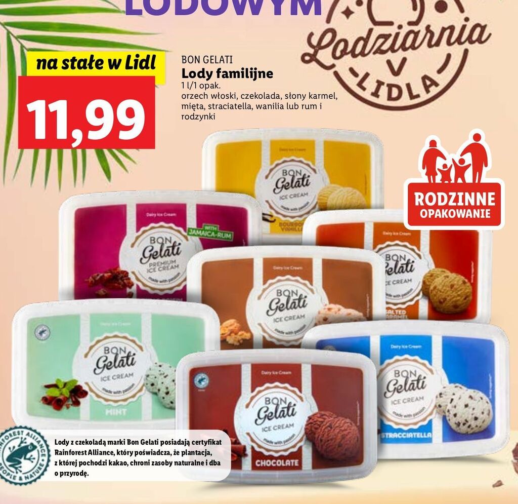 Promocja Lody Stracciatella Bon Gelati W Lidl