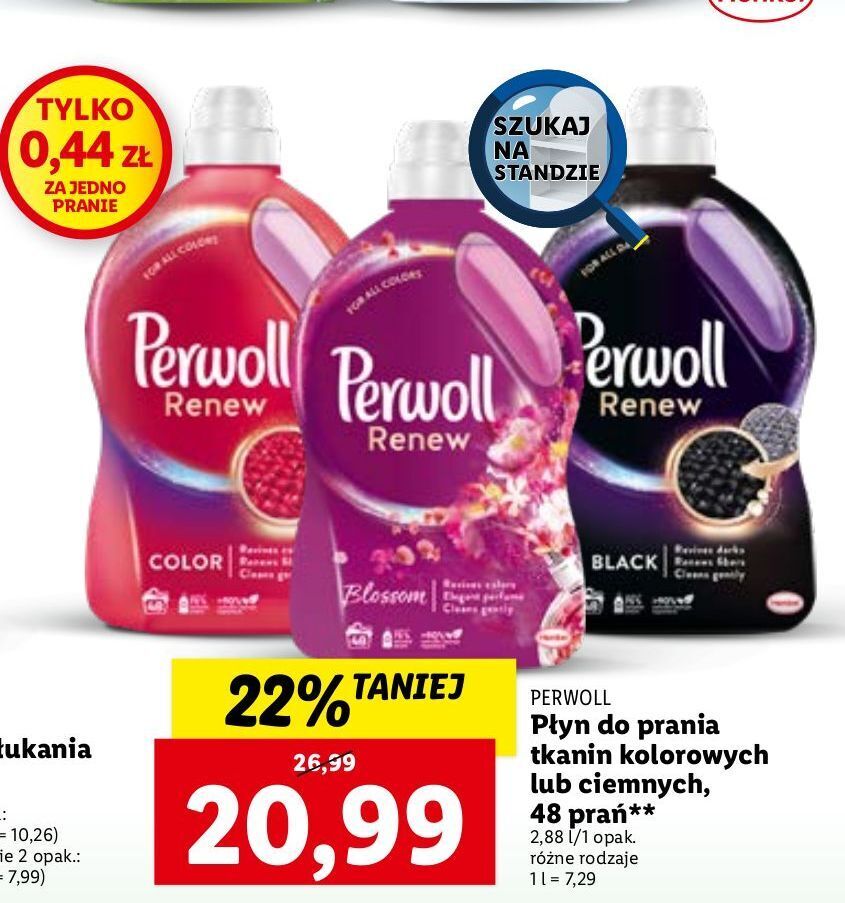 Promocja Płyn do prania perwoll renew black w Lidl