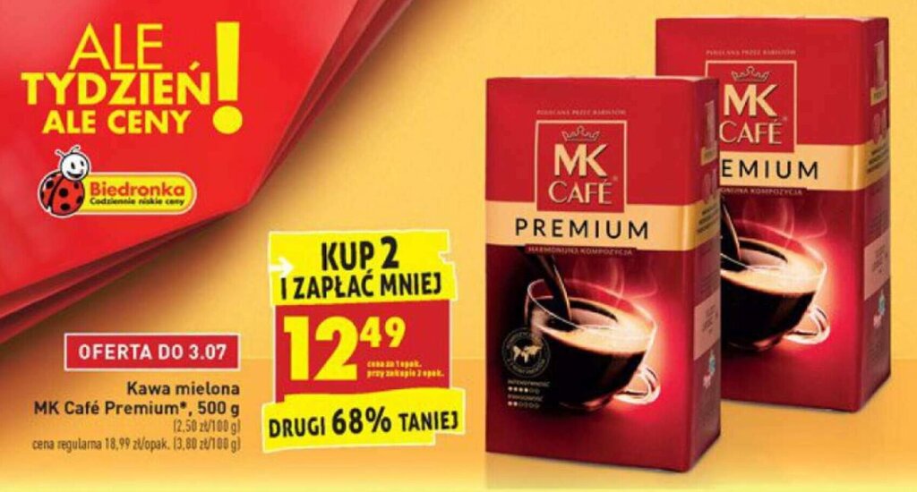 Promocja Kawa Mielona Mk Cafe Premium G W Biedronka