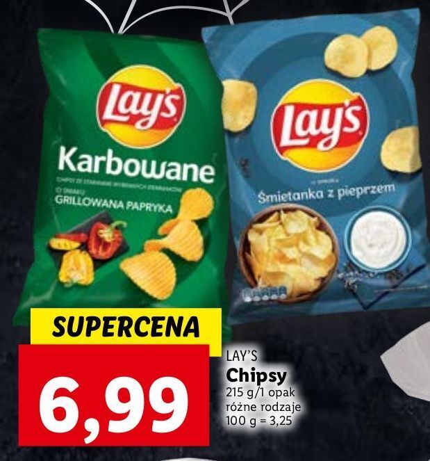 Promocja Chipsy Grillowana Papryka Lay S Karbowane W Lidl