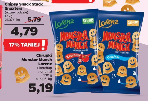 Promocja Chrupki Monster Munch Lorenz W Netto