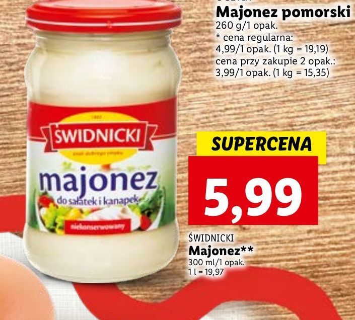 Promocja Majonez Widnicki Lidl