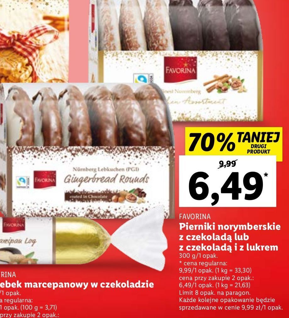 Promocja Pierniki Norymberskie Favorina W Lidl