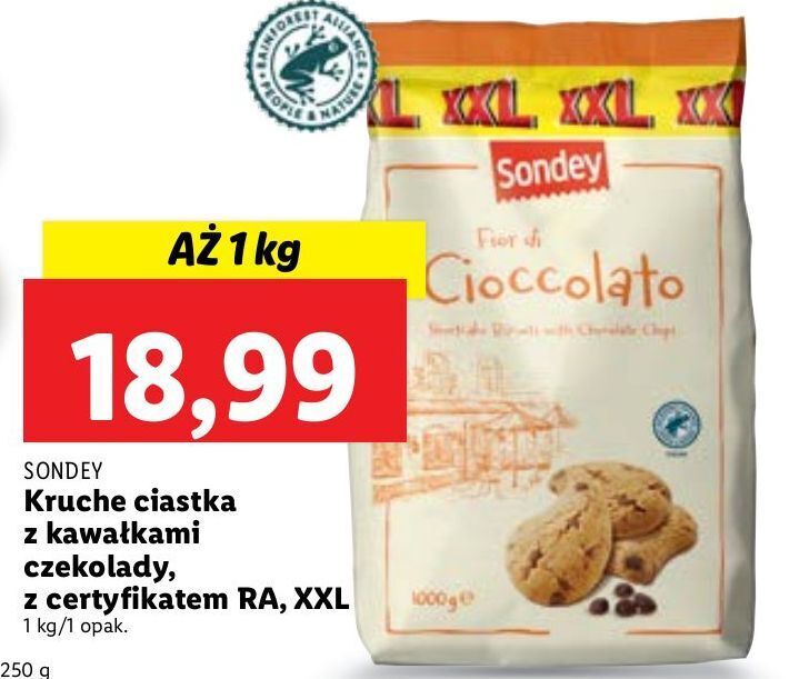 Promocja Ciastka Kruche Z Kawa Kami Czekolady Sondey W Lidl