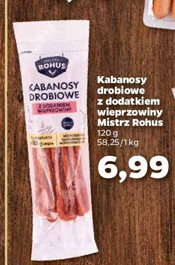 Promocja Kabanosy Drobiowo Wieprzowe Mistrz Rohus W Netto