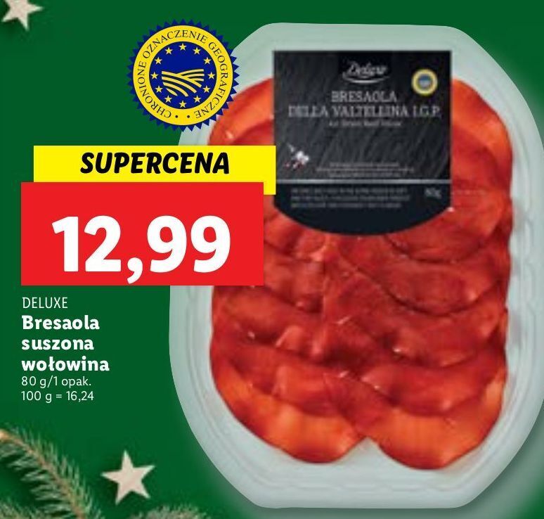 Promocja Szynka Bresaola Deluxe W Lidl