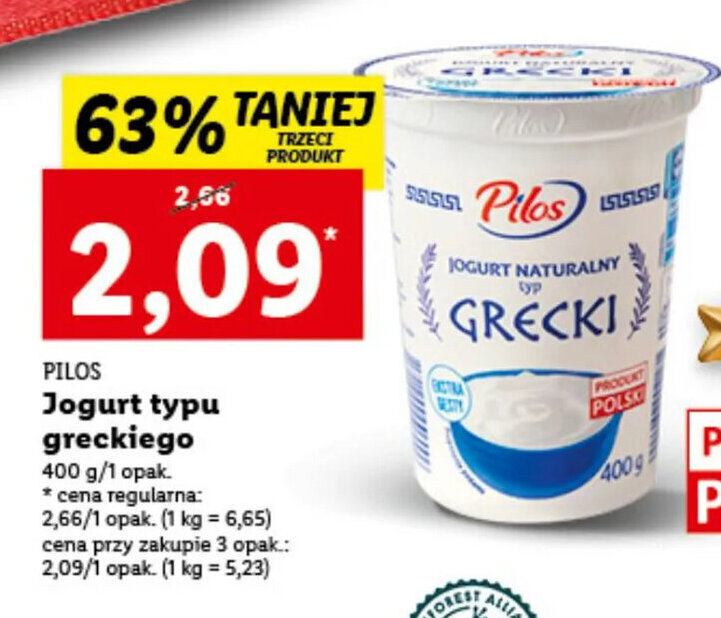 Promocja Pilos Jogurt Typu Greckiego G W Lidl