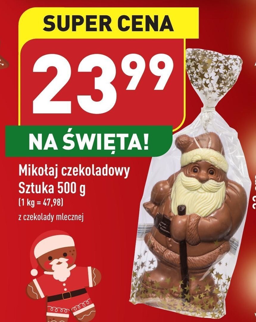 Promocja Mikołaj z czekolady w ALDI