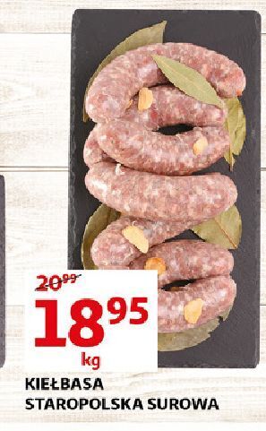 Promocja Kiełbasa staropolska surowa w Auchan