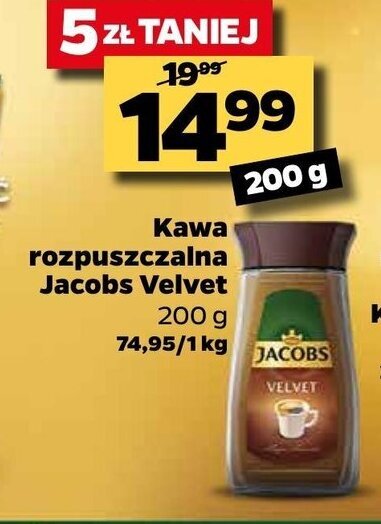 Promocja Kawa Rozpuszczalna Jacobs Velvet G W Netto