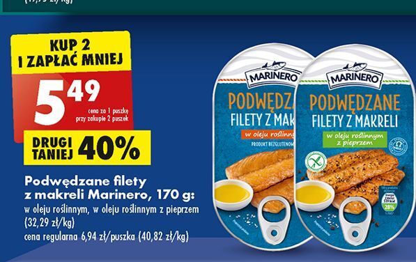 Promocja Podwędzane filety z makreli oleju roślinnym pieprzem marinero