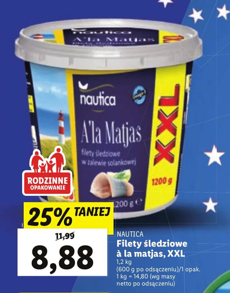 Promocja Nautica Filety śledziowe a la matjas XXL w Lidl