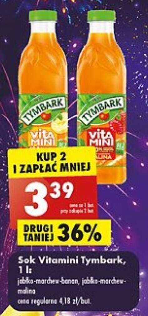 Promocja Maspex Sok Vitaminmi Tymbark L W Biedronka