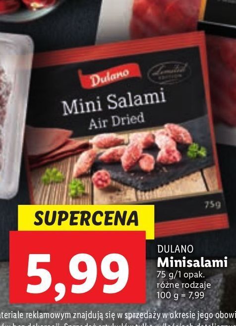 Promocja Mini Salami Dulano W Lidl