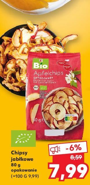 Promocja Chipsy jabłkowe k classic bio w Kaufland