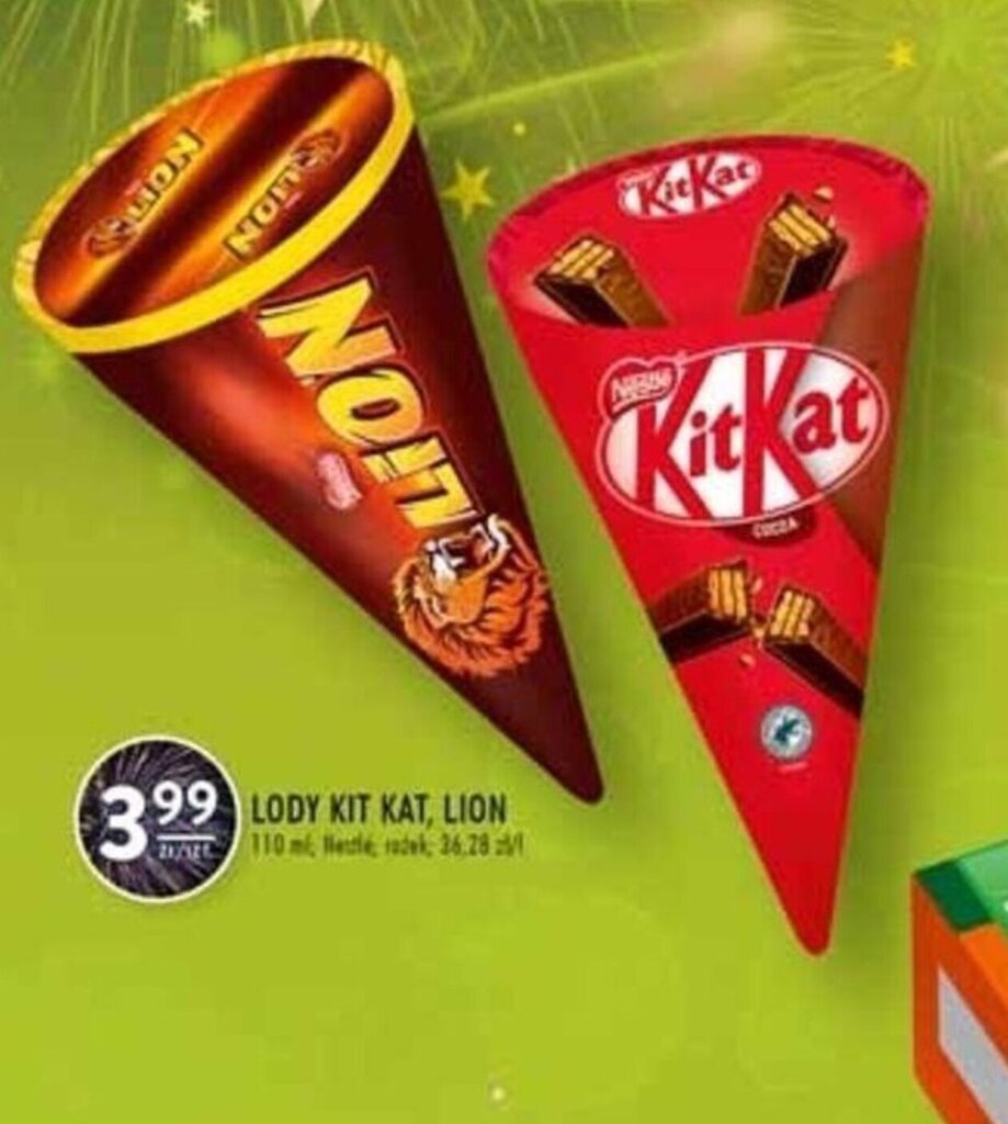 Promocja Nestle Lody Kitkat Lion Ml Stokrotka