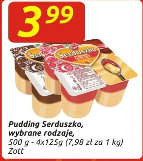 Promocja Zott Pudding Serduszko Wybrane Rodzaje G X G W Spo Em