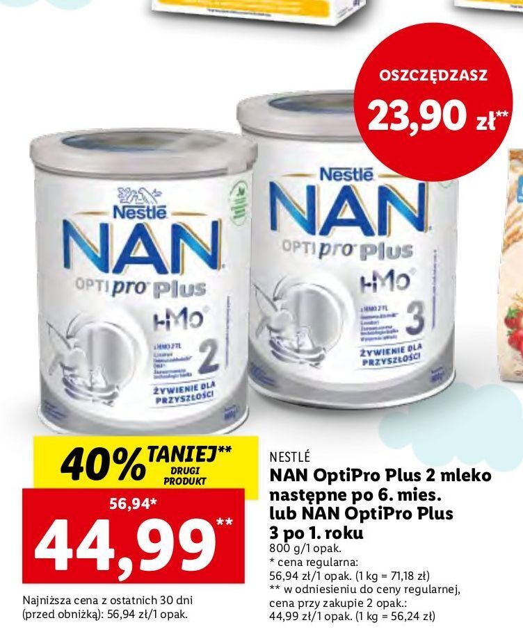 Promocja Mleko 3 Nestle Nan Optipro Plus Hm O W Lidl