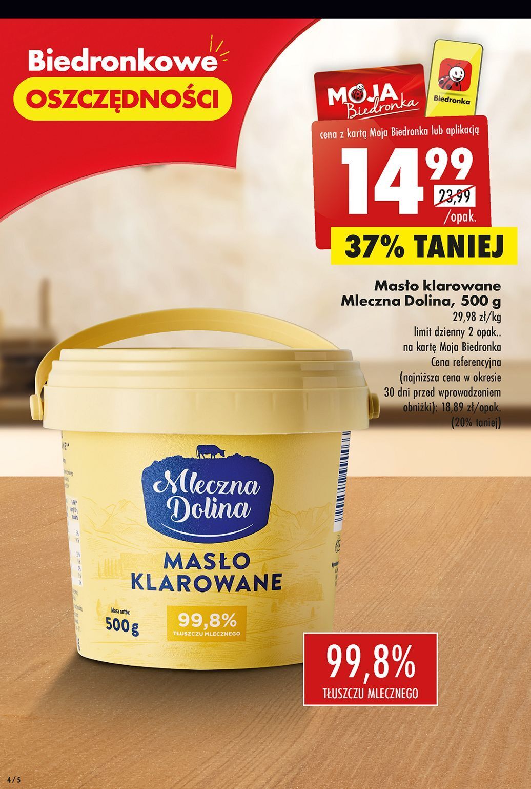 Promocja Mas O Klarowane Mleczna Dolina W Biedronka