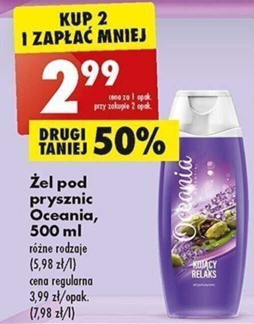 Promocja Oceania El Pod Prysznic Ml W Biedronka