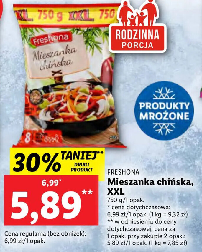 Promocja Freshona Mieszanka Chi Ska Xxl G Lidl